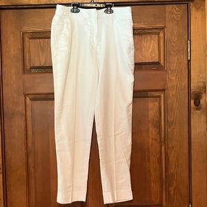 J. Crew Women's White Trousers